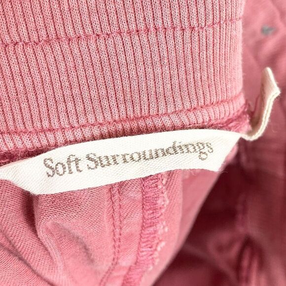 Soft Surroundings Dusty Pink Lyocell Buckle Ankle Pull On Pants Size S - Picture 6 of 8